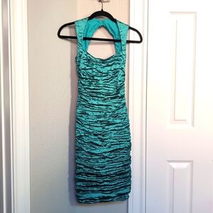 Nichole Miller party dress green Small
